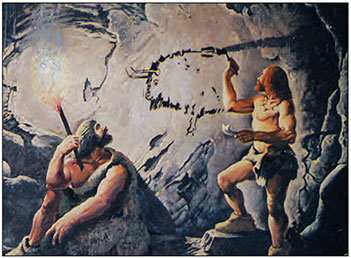 ilk insanlar mağara resmi