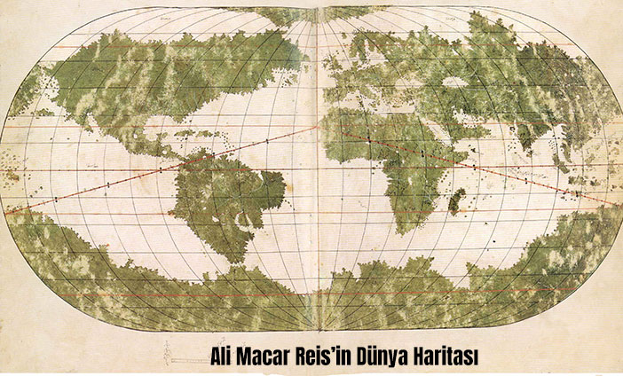 Ali Macar Reis'in Dünya Haritası