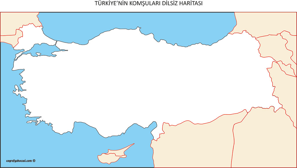 Türkiye'nin Komşuları Dilsiz Haritası