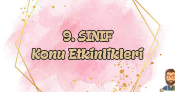 Beceri Temelli Etkinlikler 8. Bölüm 9. Etkinlik